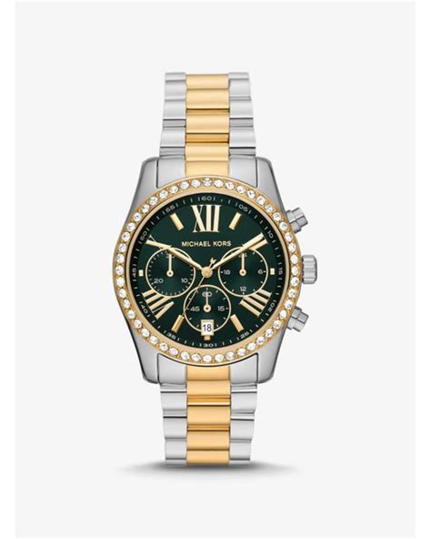 michael kors men oversize pave lexington watch|Oversized Lexington Pavé Two.